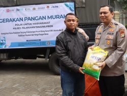 Polres Pelabuhan Tanjung Priok Gelar Gerakan Pangan Murah kepada Buruh Tenaga Kerja Bongkar muat Pelabuhan dan Supir Truck