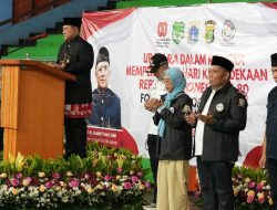 Kepala Bakesbangpol DKI Jakarta & Perwakilan Dirbinmas Polda Metro Jaya, Menghadiri Upacara HUT RI Bersama FLO DKI Jakarta