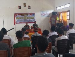 Satgas TMMD Kodim 1506/Namlea Melaksanakan Kegiatan Sosialisasi Tentang Keamanan dan Ketertiban Masyarakat (Kamtibmas) di Desa Hote