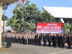 Polres Pelabuhan Tanjung Priok Gelar Upacara HUT ke – 80 RI dengan Khidmat & Penuh Nasionalisme