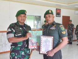 Dandim 1710/Mimika Pimpin Acara Tradisi Korps Pindah Satuan dan Purna Tugas