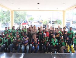 Polres Pelabuhan Tanjung Priok Gelar Bakti Kesehatan Gratis dan Bakti Sosial, kepada Driver Ojol