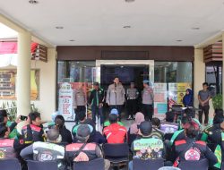 Driver Ojol Lakukan Pemeriksaan Kesehatan, Polres Priok juga berikan Sembako