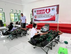 Sambut HUT TNI Ke-80, Kodim 1715/Yahukimo Gelar Donor Darah