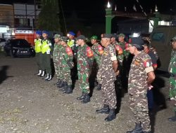 Bersama Anggota Banser dan Pemuda Kerukunan, Kodim 1710/Mimika Kembali Laksanakan Patroli Humanis Jaga Stabilitas Kamtibmas Wilayah