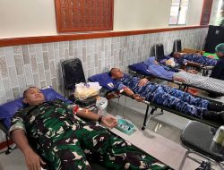 Sambut HUT Ke-80 TNI, Kodim 1710/Mimika Bersama Satuan TNI Se-Garnisun Mimika Gelar Bakti Sosial Donor Darah dan Pengobatan Umum