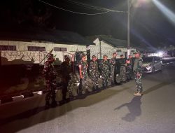 Malam Ini, Kodim 1710/Mimika Kembali Melaksanakan Patroli Cipta Kondisi Guna Menjaga Situasi Kamtibmas Tetap Kondusif