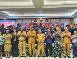 Dandim 1710/Mimika Hadiri Pelantikan Pengurus Daerah Karang Taruna Kabupaten Mimika Periode 2025-2030