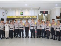 Upacara Kenaikan Pangkat Pengabdian IPDA Prapto Supriyadi di Polres Pelabuhan Tanjung Priok Berlangsung Khidmat”