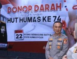 Humas Polri Gelar Donor Darah Serentak, Terkumpul 16.071 Kantong dalam Rangka Hari Jadi ke – 74 Tahun.