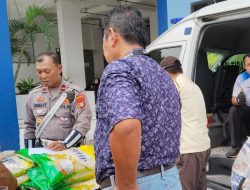 Satlantas Polres Priok, Gelar Gerakan Pangan Murah, Bantu Warga Dapatkan Beras Murah