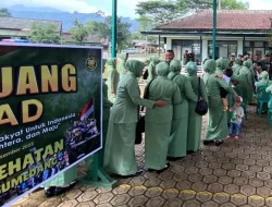 Kodim 0610/Sumedang Gelar Bakti Kesehatan HJK ke-80 : Wujud Kepedulian TNI untuk Kesehatan