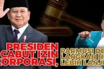 PRESIDEN Cabut Izin 28 KORPORASI, PARMUSI Desak Langkah Hukum Lebih Lanjut