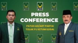 PBB Partai Taat Konstitusi, “Patuh AD-ART Partai, Tolak PJ Ketum Ilegal !”
