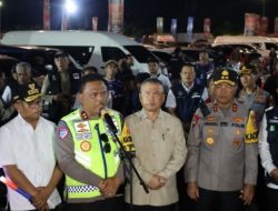 Kapolda Banten dampingi Menhub, dan Kakorlantas Cek Kesiapan Arus Mudik di Pelabuhan