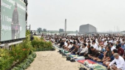 Ancol Ajak Warga Rayakan Kemenangan dengan Shalat Idul Fitri di Plaza Masjid Apung