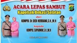 Suasana khidmat dan keakraban mewarnai acara lepas sambut Kapolsek Bekasi Selatan