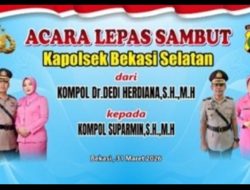 Suasana khidmat dan keakraban mewarnai acara lepas sambut Kapolsek Bekasi Selatan