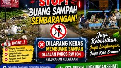Demi Lingkungan Bersih, Warga RW 004 Kelurahan Kolakaasi Diimbau Tidak Buang Sampah di Pinggir Jalan