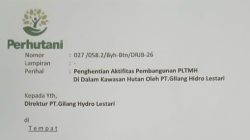 Beredarnya Surat Dari Perhutani Minta Aktivitas Pembangunan PLTMH di Kawasan Kecamatan Cilograng Dihentikan Sementara