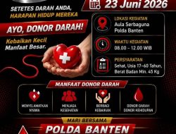 Semarak Hari Bhayangkara ke-80, Polda Banten Gelar Donor Darah dan Khitanan Gratis