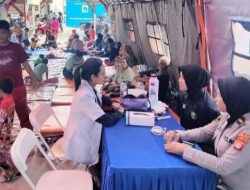 Polres Pelabuhan Tanjung Priok, Dirikan Posko Kesehatan untuk Warga Korban Kebakaran di Muara Angke