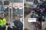 Petugas Induk PJR BSD Korlantas Polri Sigap Menindak Lanjuti Sepeda Motor masuk Ruas Tol BSD 