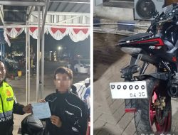 Petugas Induk PJR BSD Korlantas Polri Sigap Menindak Lanjuti Sepeda Motor masuk Ruas Tol BSD 
