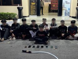 Patroli Gabungan Brimob Amankan 18 Pemuda Diduga Hendak Tawuran di Jakarta Timur