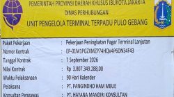 Pemprov DKI Jakarta Lanjutkan Pembangunan Pagar Terminal Pulo Gebang